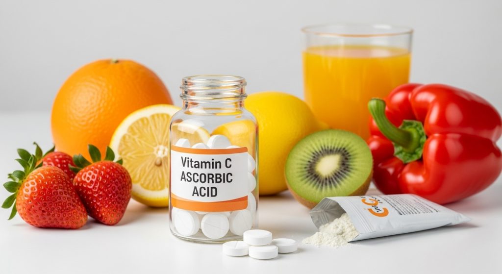 woman applying vitamin C serum for dark spots to her face