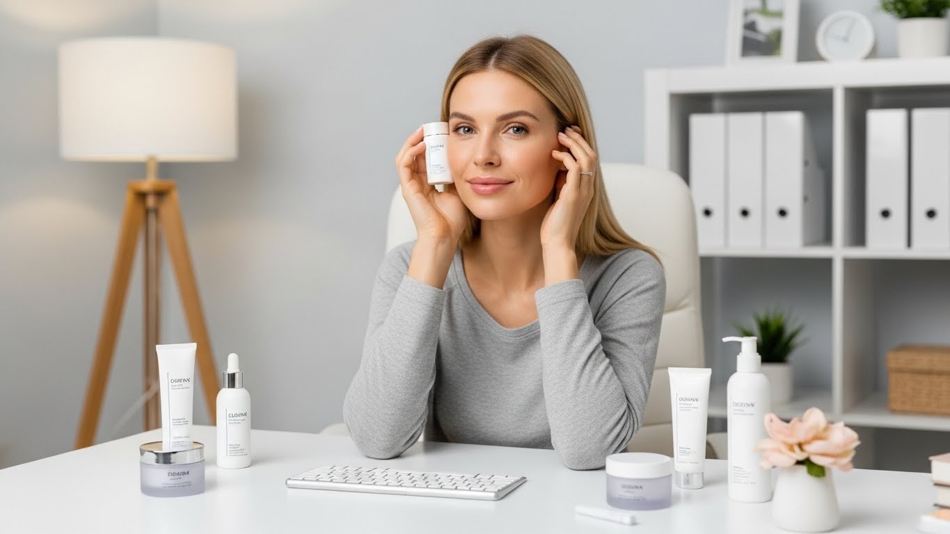 Skincare Routine for People Who Work on Computer All Day